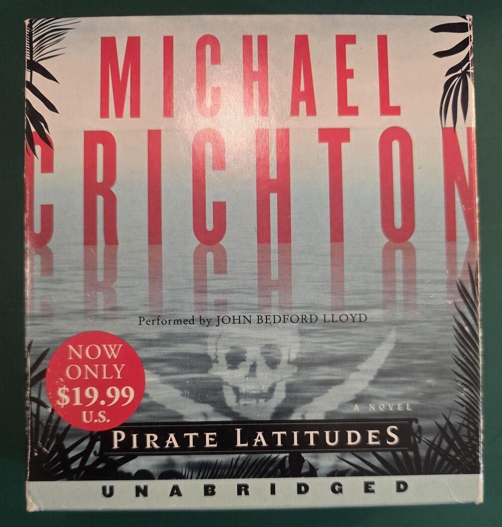 Pirate Latitudes Michael Crichton Unabridged 8 CD Audiobook 9 Hours 2010
